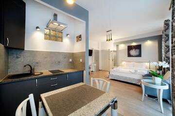 Фото номера Номер-студио Делюкс с кроватью размера &quot;queen-size&quot; Апартаменты Apartamenty Łozówka г. Замосць 7